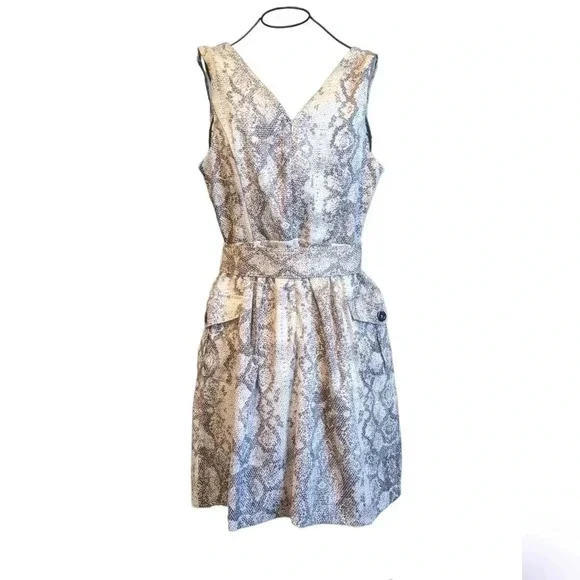 Julia Jordan SNAKE PRINT SHIFT DRESS - Picture 3 of 4